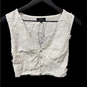 Majorelle Mershad Top in White Floral
